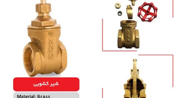 قیمت شیرفلکه برنجی کیزایران